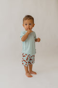 Blue Fire Trucks Boy's Casual Set